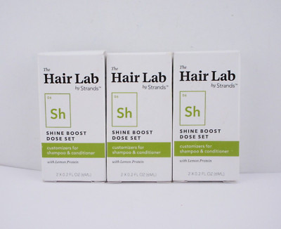 The Hair Lab Shine Boost Dose Set, Shampoo & Conditioner, 2 fl oz each, 3 boxes