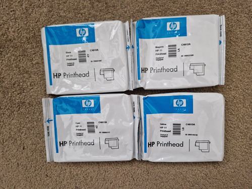 HP 11 Genuine Printheads Black Yellow Cyan Magenta C4810A C4811A C4812A C4813A - 第 1/3 張圖片