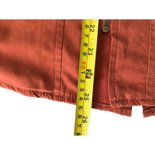 Maurices Cinched Waist Jacke Damen L Burnt Orange leicht Relaxed Reißverschluss - Bild 10 von 11