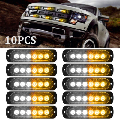 6 In. LED Emergency Warning Marker Strobe Light For Work Truck - Foto 3