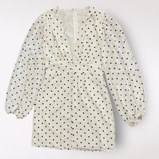 Urban Outfitters Willow Plunging Polka Dot mini Short Dress Size Small