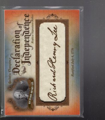 B5730- 2016 Goodwin Champions Declaration of Independence #DOI13 Richard Lee /76