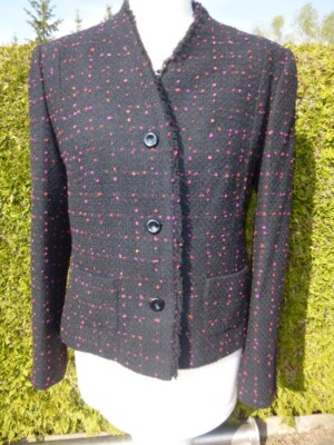 Damen Blazer, Jacke, Modee, Wolle, schwarz, Gr. 38, Top