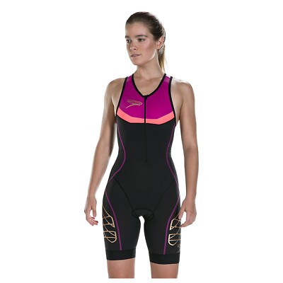 Speedo Women's Photon Triwear Swimsuit Full Body Front ZIPPER
