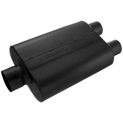 Flowmaster 40 Series 3'' Center In 2.5'' Dual Out Aggressive Chambered Muffler