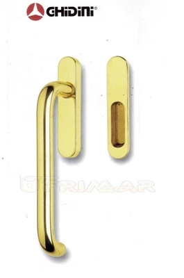 MANIGLIONE PER ALZANTE SCORREVOLE GHIDINI OTTONE LUCIDO MILENA ART.55980601001