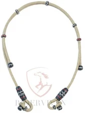 Bosal Hanger 16 plaits, Handmade Braided Hanger, Natural & Black Rawhide Hanger