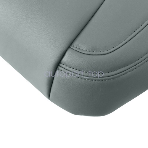 For 2017-2021 Ford F250 F350 Passenger Seat Cover Replacement Leather Top Gray - Picture 11 of 15
