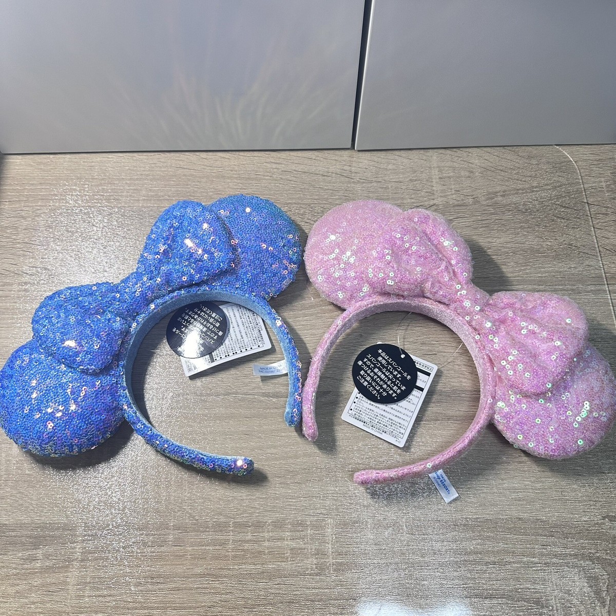 Tokyo Disney Resort Headband Ears Minnie Set Blue & Pink  display picture 3