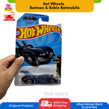 Hot Wheels Batman & Robin Batmobile 2/5 TM & DC Comics Mattel  FREE SHIPPING