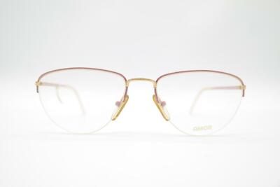 Vintage Amor 3010 Rosa Gold halbrand Brille Brillengestell eyeglasses NOS