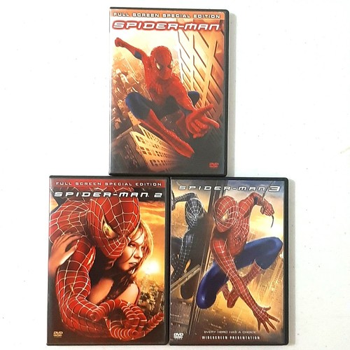 Spider-Man 1 2 and 3 DVD Lot Tobey Maguire | eBay