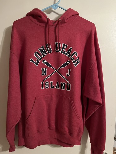 Long Beach Island NJ LBI Hoodie Sweatshirt Size XL Jerseys Brand - Never Worn
