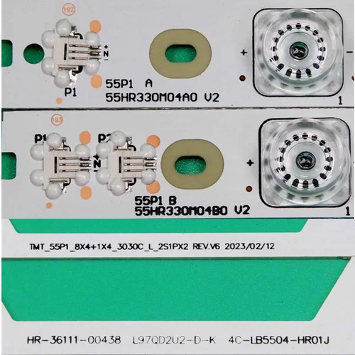 Kit de 9 tiras LED para TCL TMT_55P1_8X4+1X4 2121C L V2 55UP120 B55A739 55D2 - Imagen 4 de 8