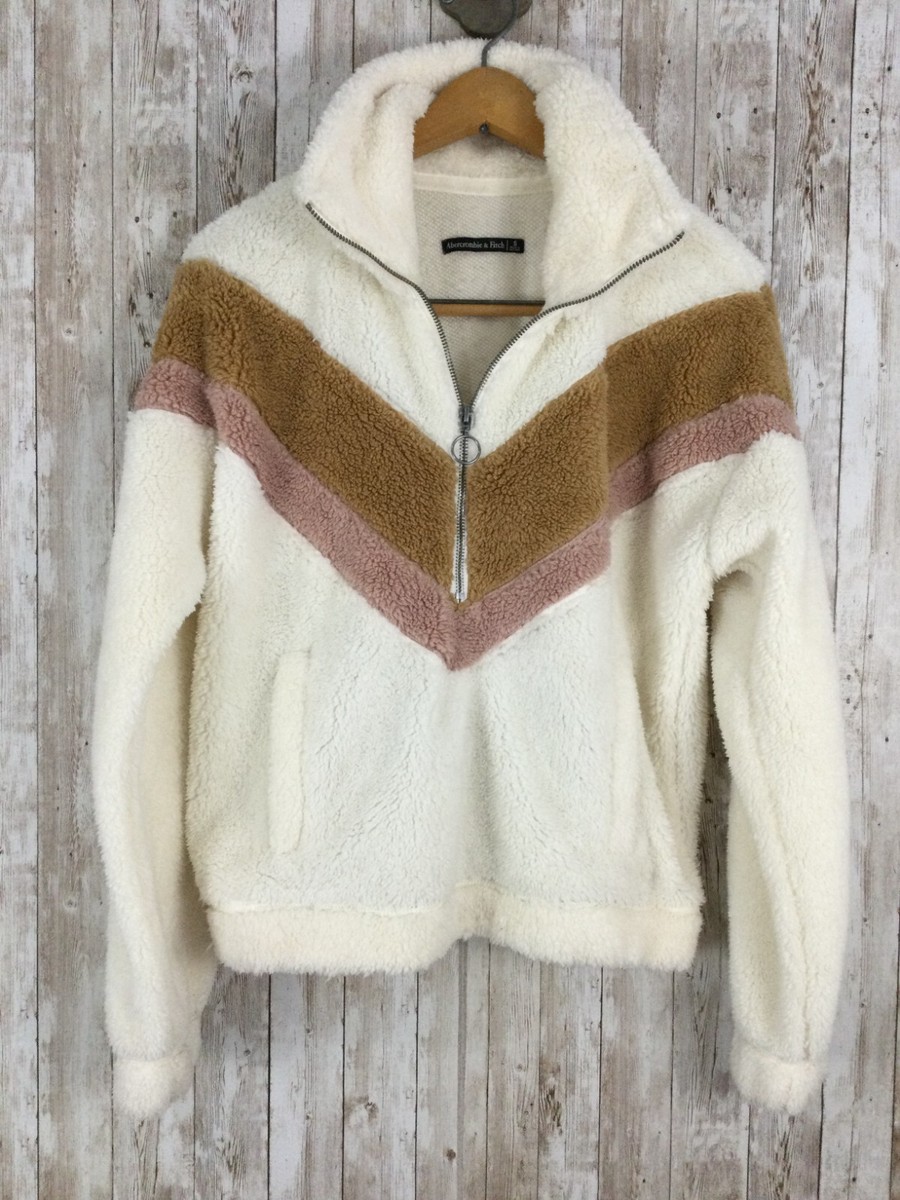 Half Zip Abercrombie Sherpa Fleece Abercrombie Fitch Sherpa Half