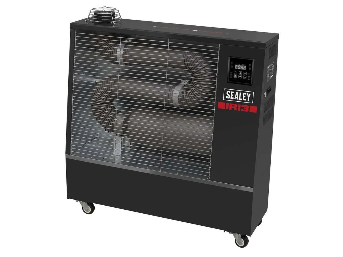 Sealey IR13 Industrial Infrared Diesel Heater 13kW Wheels Warehouse Garage  | eBay