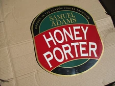 Samual Adams Honey Porter Metal Tin Beer sign 17 x 15