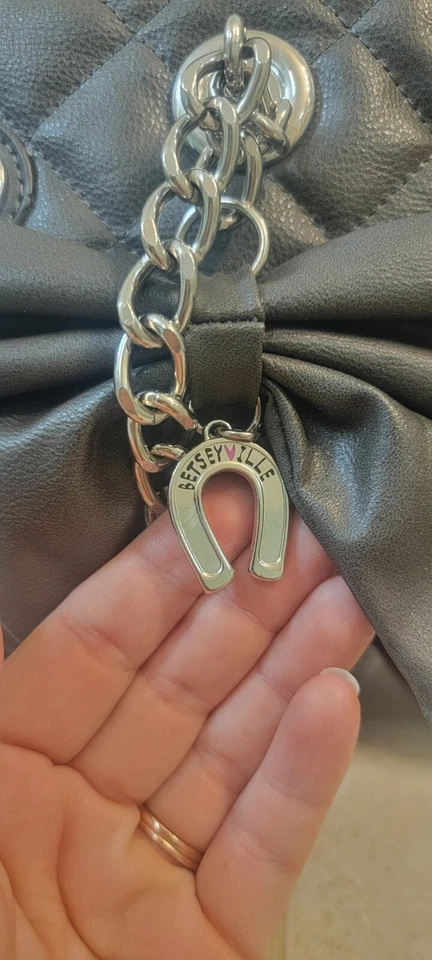 Bolso de Mano Betsyville By Betsy Johnson Vintage Y2k Marrón Imitación Cuero Foto 3 de 4