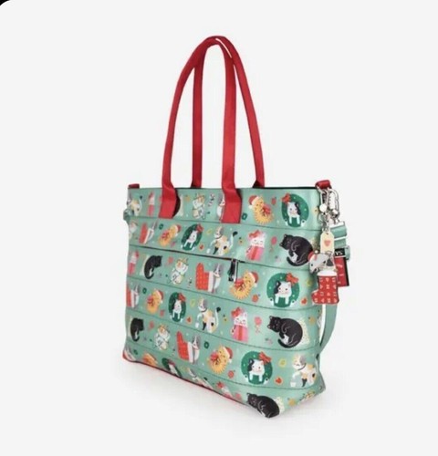 Harveys Seatbelt 😺 🎄 Meowy Christmas Medium Streamline Tote NWT - Picture 3 of 6