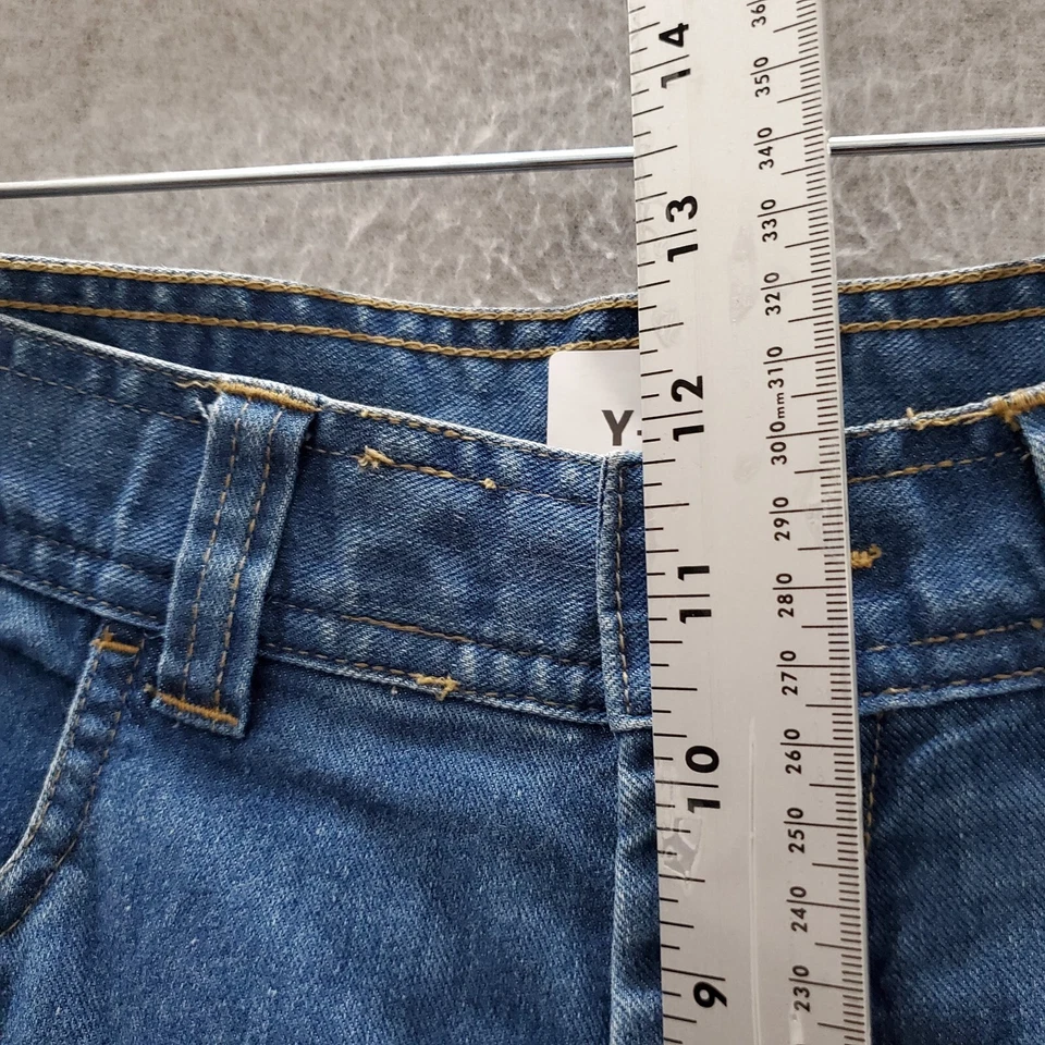 Pantalones de mezclilla para mujer Woolrich 8 Petite azul mamá tiro alto lavado medio Foto 4 de 4