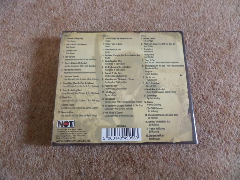 CD TRIPLE ALBUM NEW & SEALED - THE NEWPORT FOLK FESTIVAL 1959 PETE SEEGER JOAN B - Image 2 of 2