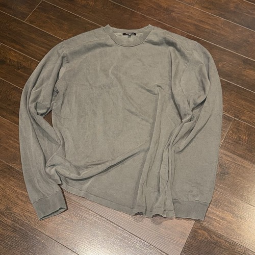 Yeezy Season 6 Tee Long Sleeve T-Shirt Men’s Size L “Core” Gray Made In USA
