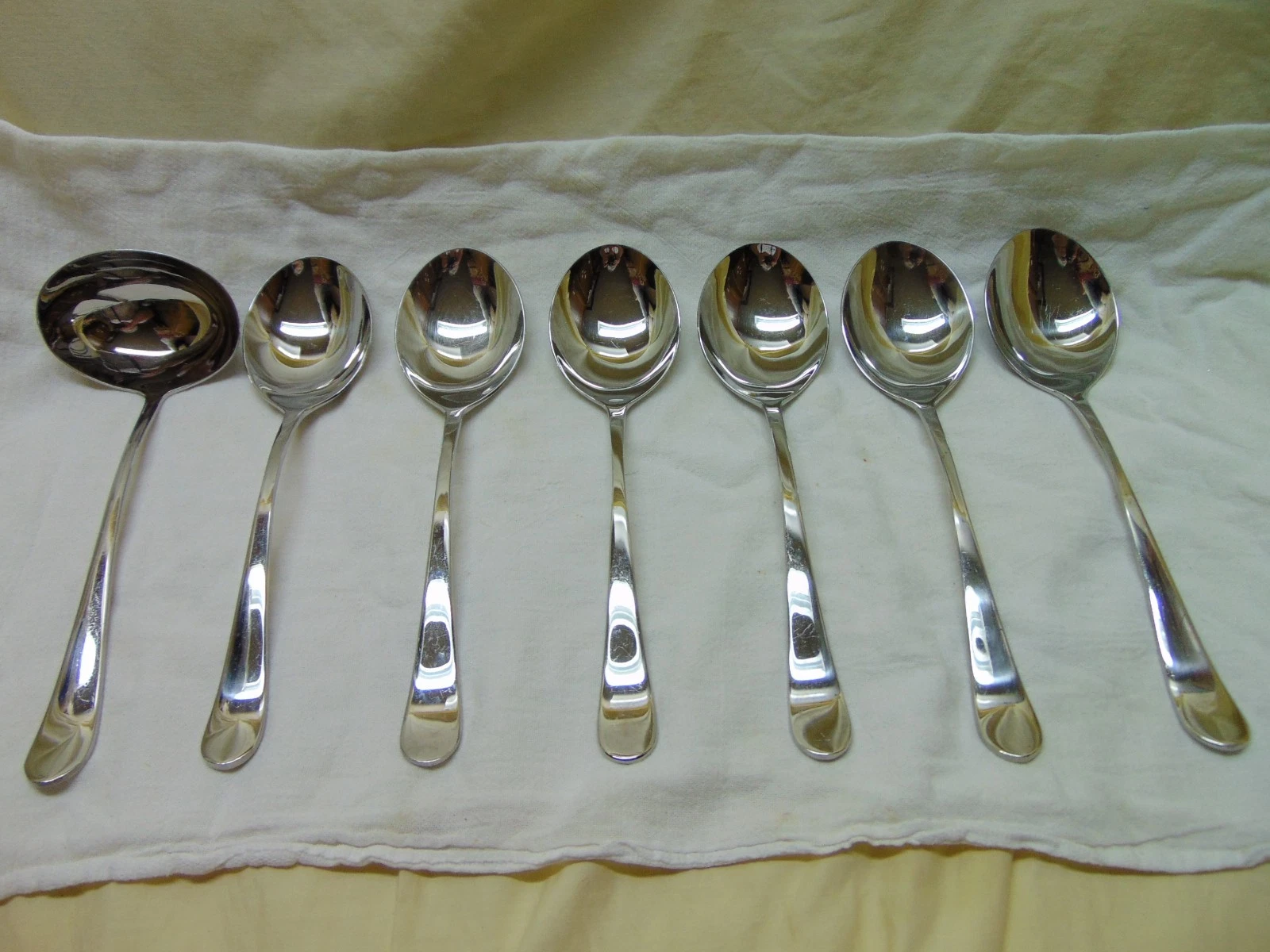 Set of 7~~18/10 Stainless Steel Serving Spoons & Ladle by Gourmet Settings
Opens in a new window or