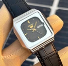 Vintage Seiko 5 Automatic Black Dial Long Case Japan Made Men’s Watch 6349-500A.