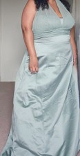 NWT David’s Bridal Peridot Green Bridesmaid Dress 26 Plus Size | Empire Waist