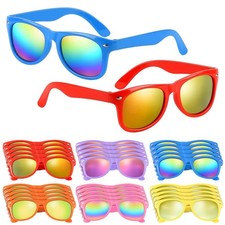 MEEZY 30 Pack Sunglasses Bulk, Neon Party standard, Assorted Color