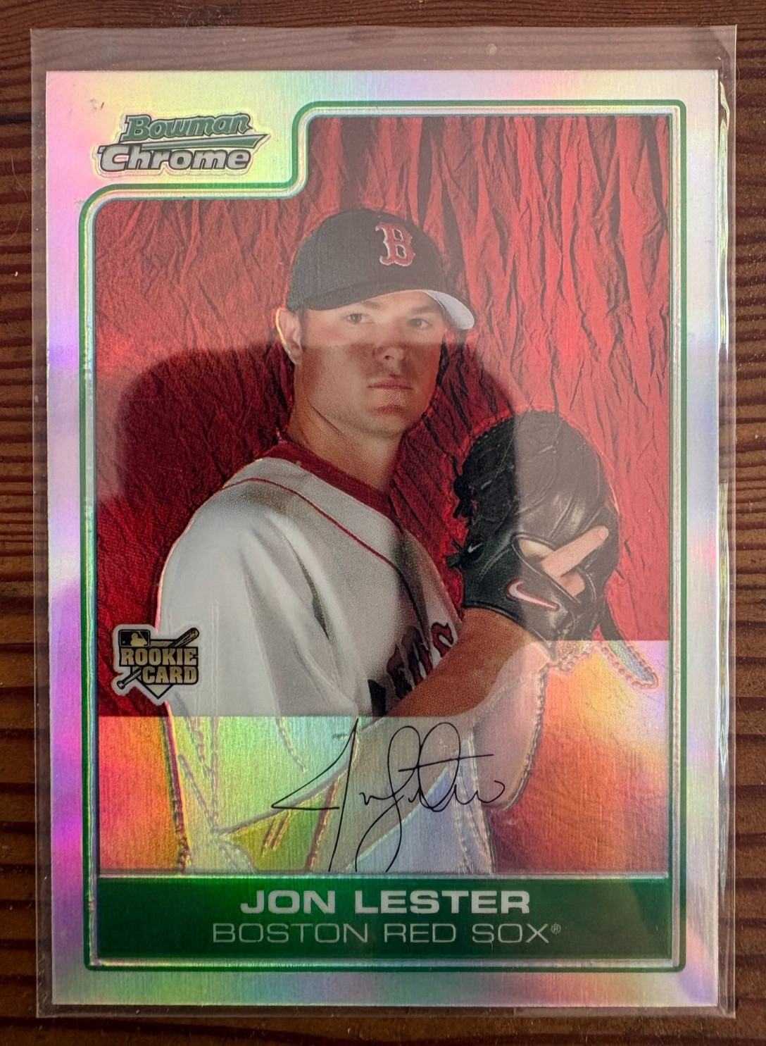 Jon Lester 2006 Bowman Chrome Draft Picks & Prospects REFRACTOR Rookie RC #BDP22