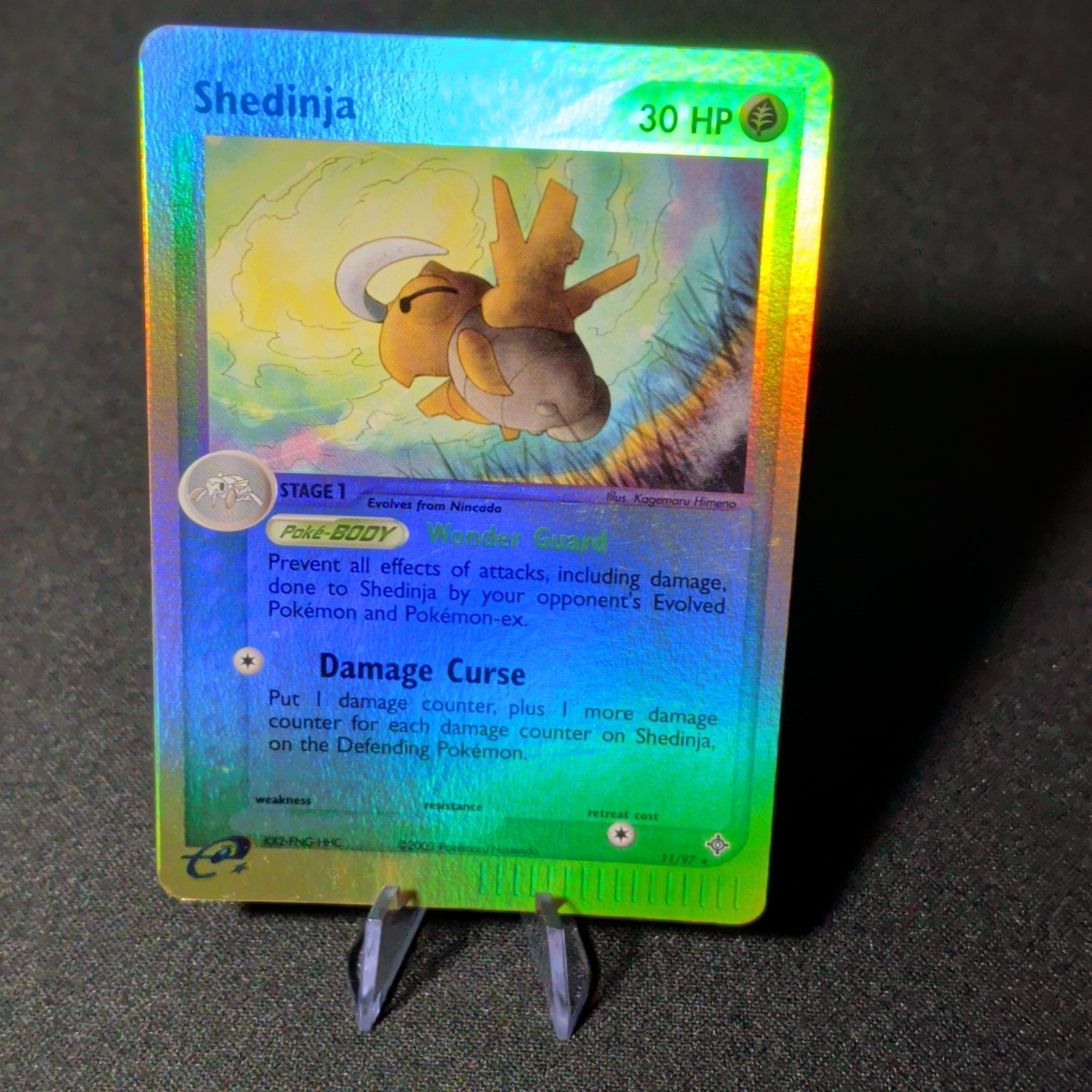 Shedinja 11/97 Holo Rare Dragon Pokemon Reverse Holo Near Mint