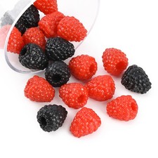 20Pcs Artificial Raspberry Fake Simulation Fruit Lifelike Raspberries for Wed...