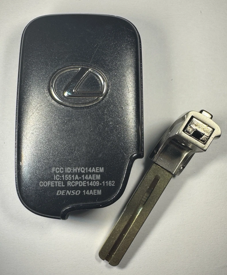 Unlocked OEM Lexus ES350 ISC IS250 IS350 Smart Key HYQ14AEM Uncut Emergency Key - Image 3 of 4