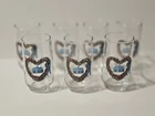 7 Vintage Cottagecore Tumblers Anchor Hocking Home Heart Wreath 1988 12 Oz