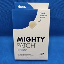 Hero Mighty Patch, Invisible Hydrocolloid Acne Pimple Patches - 39 count, 8/2028