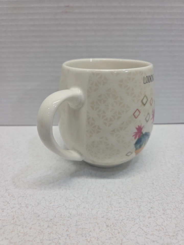 Pfaltzgraff Looking Good Cactus Ceramic Coffee Tea Mug Cup 4” Tall - Imagem 3 de 4