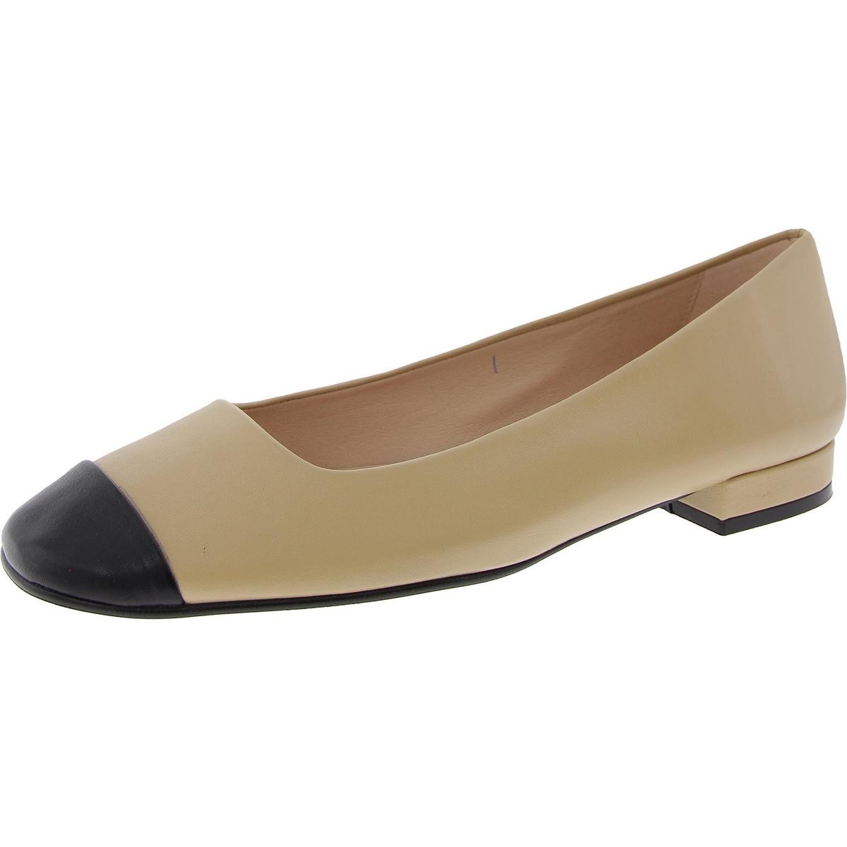 FS/NY Женские балетки Insight бежевого цвета с закрытым носком на плоской подошве 8 средних размеров (B,M) BHFO 8941