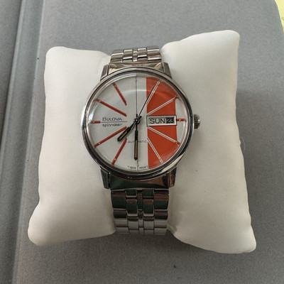 Bulova Spinnaker Men s Automatic Day/Date Steel Bracelet Watch