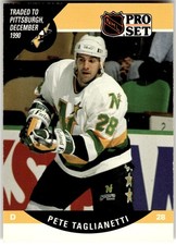 1990-91 Pro Set #505 Peter Taglianetti Pittsburgh Penguins NHL Hockey