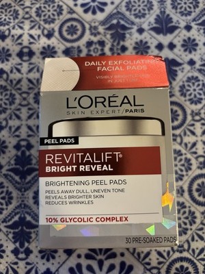 L Oréal Revitalift Bright Reveal Brightening Peel Pads 30 Pre-soaked Pads