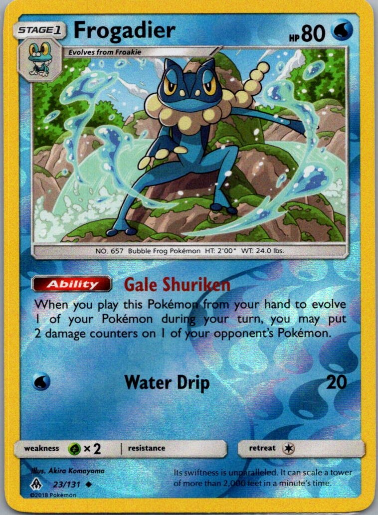 Frogadier 23/131 Uncommon Forbidden Light Pokemon Reverse Holo Near Mint