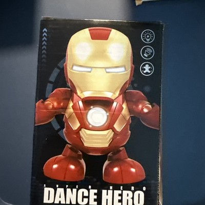 Super Hero Dance Hero Dancing Iron Man With Sound & LED Lights New In Box