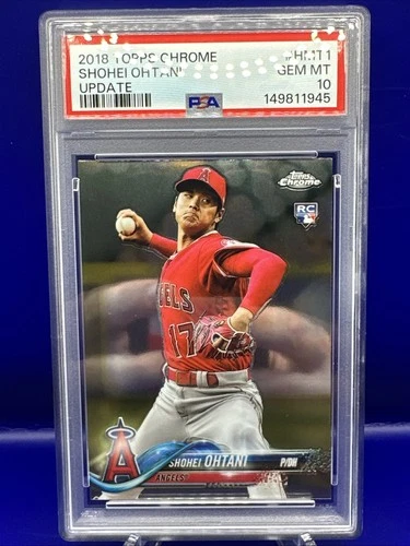 2018 Topps Chrome Update #HMT1 Shohei Ohtani Angels RC Rookie PSA 10 GEM MINT