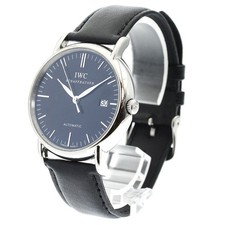 IWC SCHAFFHAUSEN Portofino IW356308 Date Black Dial Automatic Men's Watch_888226 2
