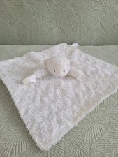 Lamb Pacifier Holder Lovey White w/Rosette Swirl Security Blanket 2021 Carter's