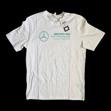 2025 Mens Mercedes AMG Petronas Formula One F1 Shirt White - Size Medium