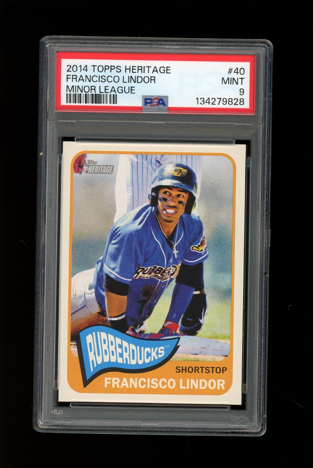 2014 Topps Heritage Minor League #40 Francisco Lindor PSA 9