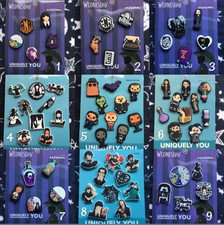 Handmade shoe charms 5 - 10 pack Wednesday Addams family window Edith thing
