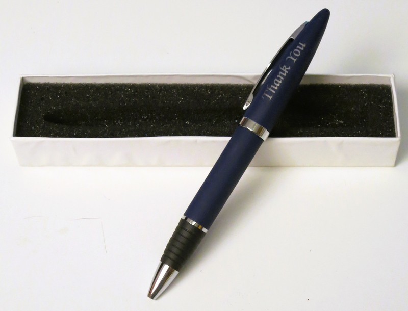 LEEDS Black Ink Ballpoint Pen in Original Box AMERICAN GENERAL Promo Advertising